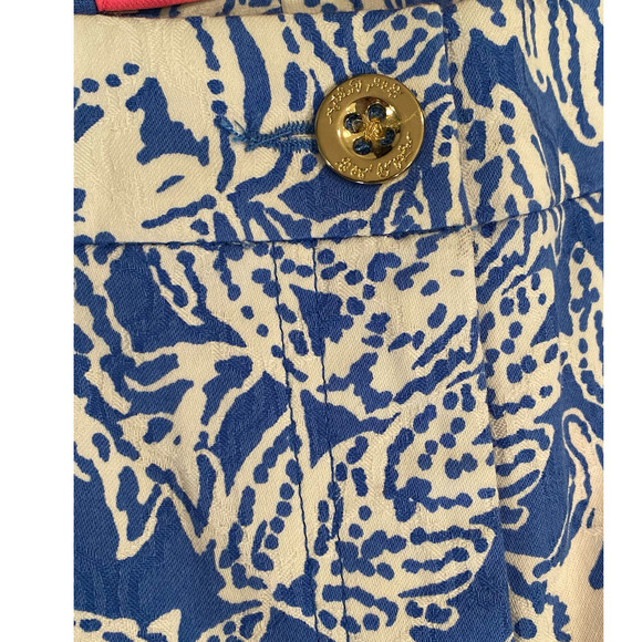 Lilly Pulitzer Kelly Skinny Ankle Dress Pants Coastal Blue White Fancy F… - Picture 9 of 16
